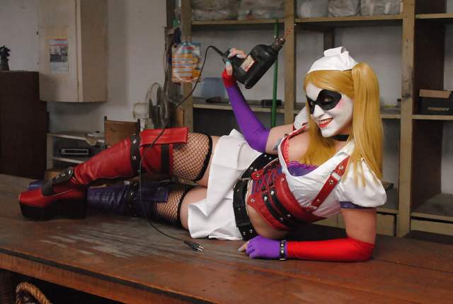 fancosplay Nurse Harley Quinn cosplay